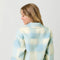 Button Down Checker Jacket Ivory/Soft Blue-Jacket-Mystree-S-Urbanheer