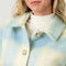 Button Down Checker Jacket Ivory/Soft Blue-Jacket-Mystree-S-Urbanheer