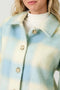 Button Down Checker Jacket Ivory/Soft Blue-Jacket-Mystree-S-Urbanheer