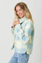 Button Down Checker Jacket Ivory/Soft Blue-Jacket-Mystree-S-Urbanheer