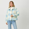 Button Down Checker Jacket Ivory/Soft Blue-Jacket-Mystree-S-Urbanheer