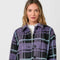 Button Down Checker Jacket Violet-Jacket-Mystree-S-Urbanheer