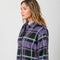 Button Down Checker Jacket Violet-Jacket-Mystree-S-Urbanheer