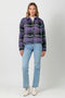 Button Down Checker Jacket Violet-Jacket-Mystree-S-Urbanheer