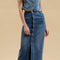Button Down Denim Midi Skirt-Skirt-Blu Pepper-S-Urbanheer