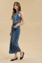 Button Down Denim Midi Skirt-Skirt-Blu Pepper-S-Urbanheer