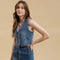 Button Down Denim Midi Skirt-Skirt-Blu Pepper-S-Urbanheer