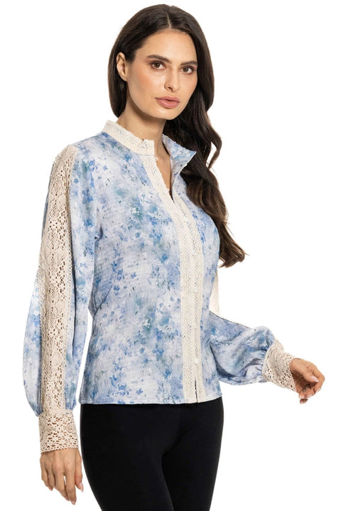 Button Down Floral Top-Blouse-Adore-S-Urbanheer