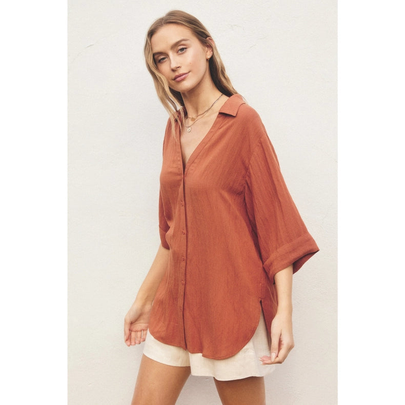 Button Down Tunic Shirt-Shirt-Dress Forum-S-Urbanheer