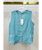 Button Down Vest with Faux Pocket Blue Zuccero-Vest-MILIO MILANO-XS-Earth Beige-Urbanheer