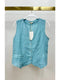 Button Down Vest with Faux Pocket Blue Zuccero-Vest-MILIO MILANO-XS-Earth Beige-Urbanheer