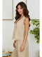 Button Down Vest with Faux Pocket Earth Beige-Vest-MILIO MILANO-XS-Earth Beige-Urbanheer
