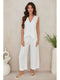 Button Down Vest with Faux Pocket White-Vest-MILIO MILANO-XS-White-Urbanheer