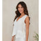 Button Down Vest with Faux Pocket White-Vest-MILIO MILANO-XS-White-Urbanheer