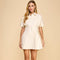 Button Up Collared Side Pockets Dress-Dress-TCEC-S-Black-Urbanheer