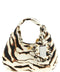 Ganni Mini Hobo Zebra Handbag