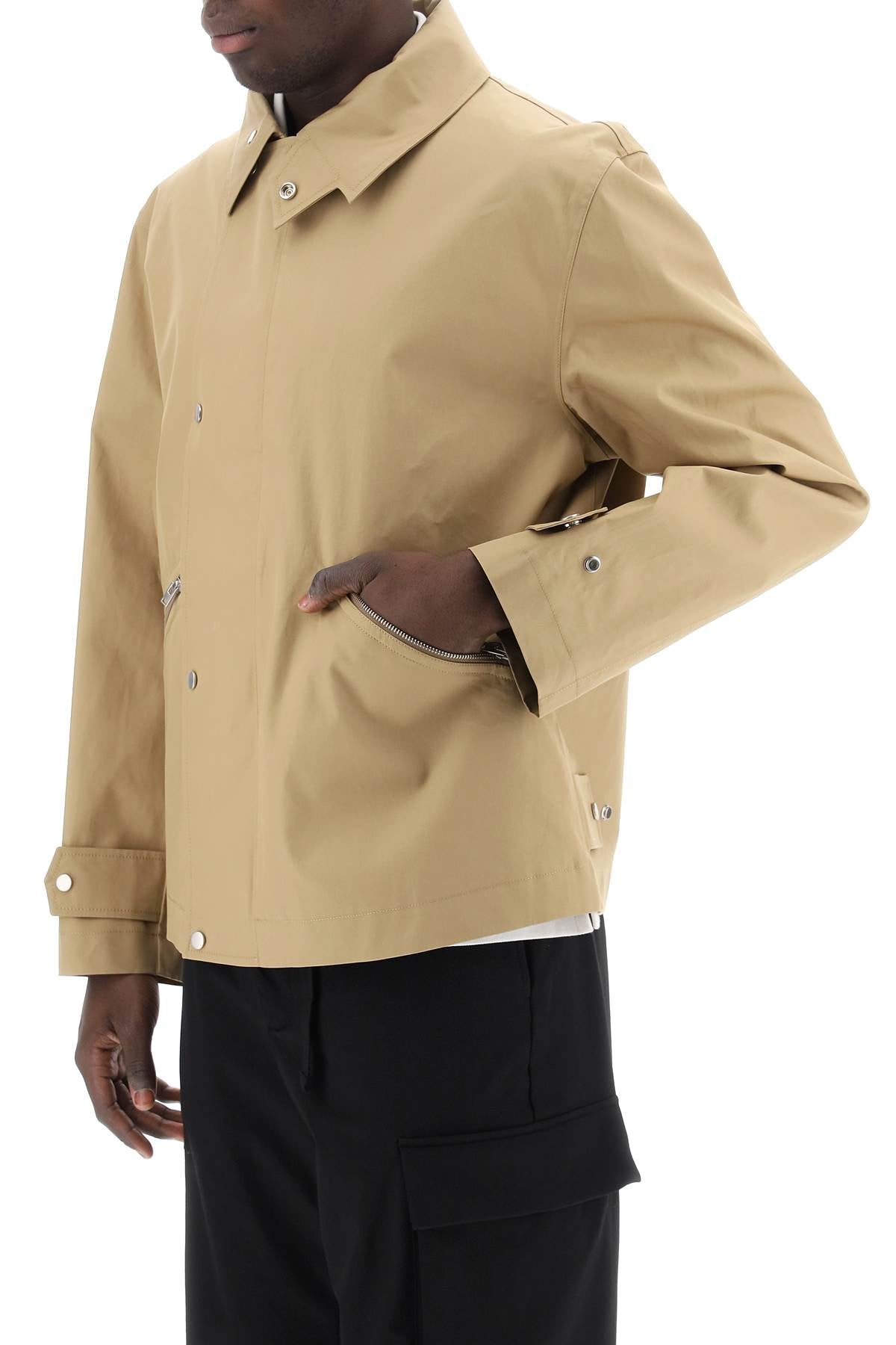Closed Water-Repellent Windbreaker Jacket-Closed-S-Urbanheer