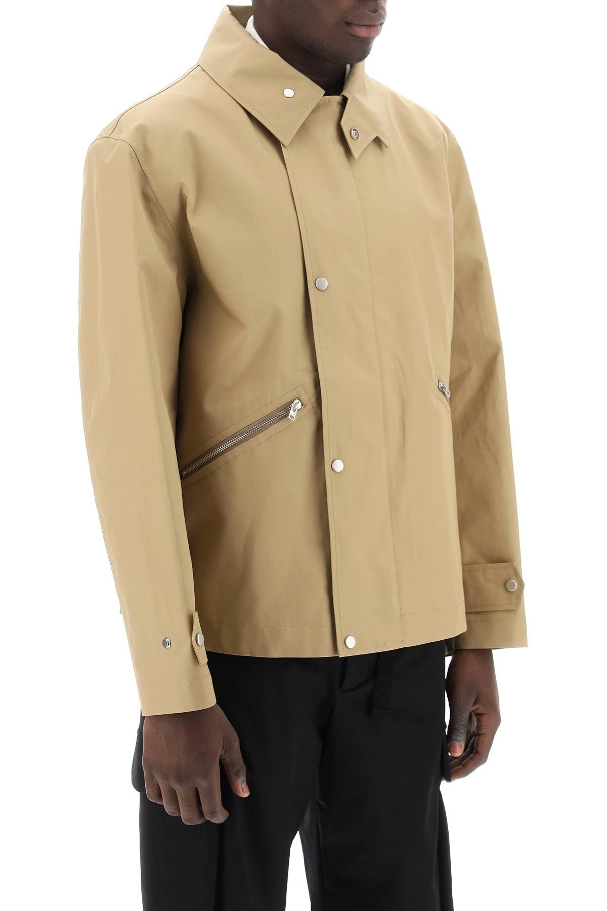 Closed Water-Repellent Windbreaker Jacket-Closed-S-Urbanheer