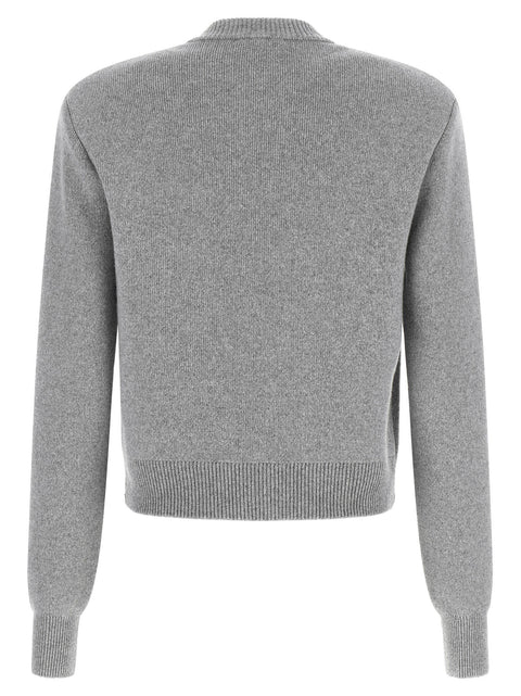 Balmain Sculpture Button Crew Neck Cardigan