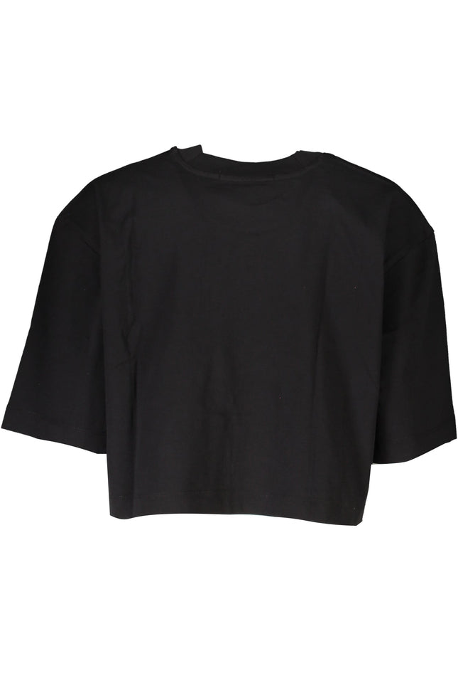 CALVIN KLEIN WOMEN'S SHORT SLEEVE T-SHIRT BLACK-T-Shirt-CALVIN KLEIN-BLACK-L-Urbanheer