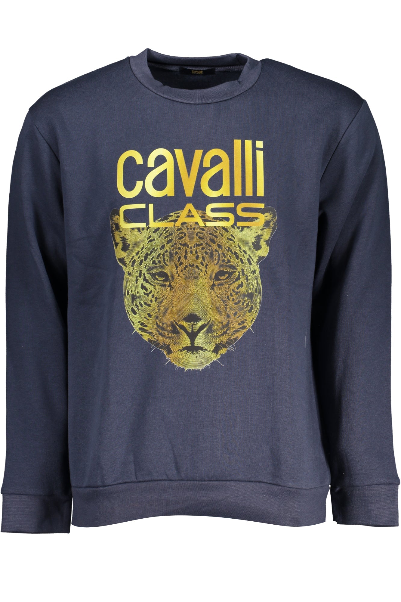 CAVALLI CLASS MEN'S BLUE ZIPLESS SWEATSHIRT-Felpe-CAVALLI CLASS-BLUE-S-Urbanheer