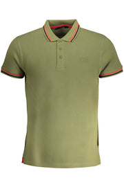 CAVALLI CLASS MEN'S GREEN SHORT SLEEVED POLO SHIRT-Polo-CAVALLI CLASS-GREEN-M-Urbanheer