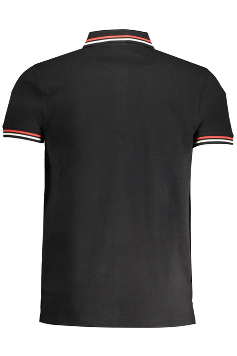 CAVALLI CLASS MEN'S SHORT SLEEVED POLO SHIRT BLACK-Polo-CAVALLI CLASS-BLACK-M-Urbanheer