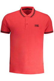CAVALLI CLASS MEN'S SHORT SLEEVED POLO SHIRT RED-Polo-CAVALLI CLASS-RED-M-Urbanheer