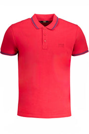 CAVALLI CLASS MEN'S SHORT SLEEVED POLO SHIRT RED-Polo-CAVALLI CLASS-RED-M-Urbanheer