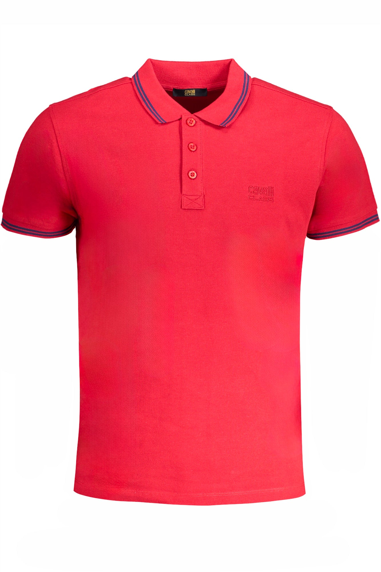 CAVALLI CLASS MEN'S SHORT SLEEVED POLO SHIRT RED-Polo-CAVALLI CLASS-RED-M-Urbanheer