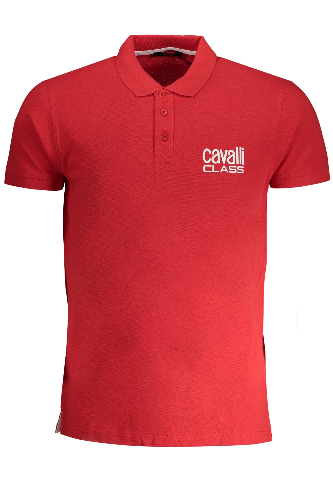 CAVALLI CLASS MEN'S SHORT SLEEVED POLO SHIRT RED-Polo-CAVALLI CLASS-RED-M-Urbanheer