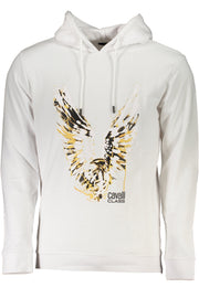 CAVALLI CLASS MEN'S WHITE ZIPLESS SWEATSHIRT-Felpe-CAVALLI CLASS-WHITE-S-Urbanheer