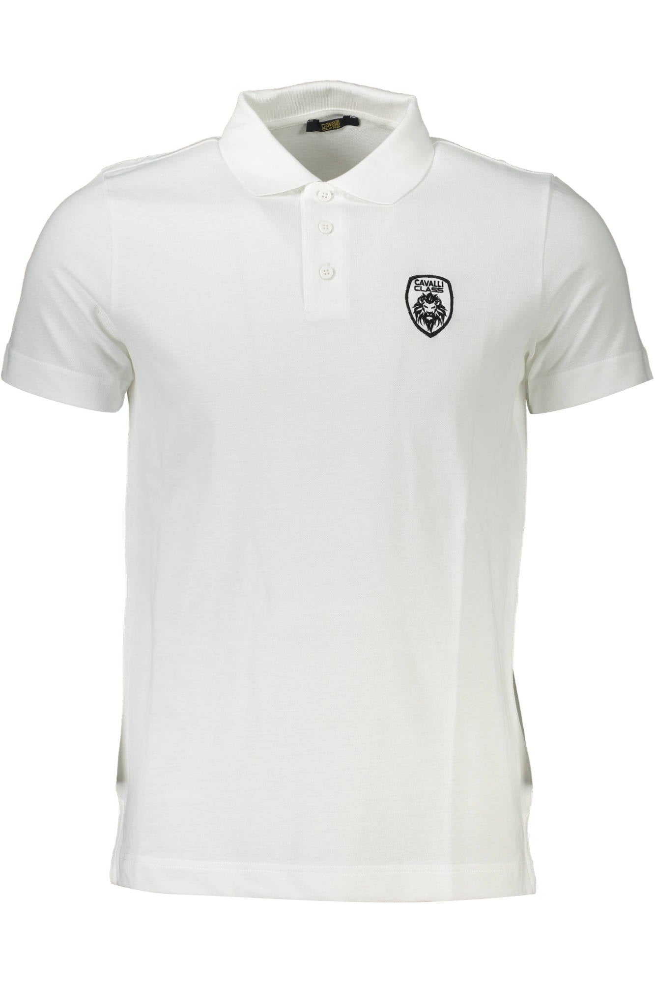 CAVALLI CLASS POLO SHORT SLEEVE MAN WHITE-Polo-CAVALLI CLASS-WHITE-M-Urbanheer