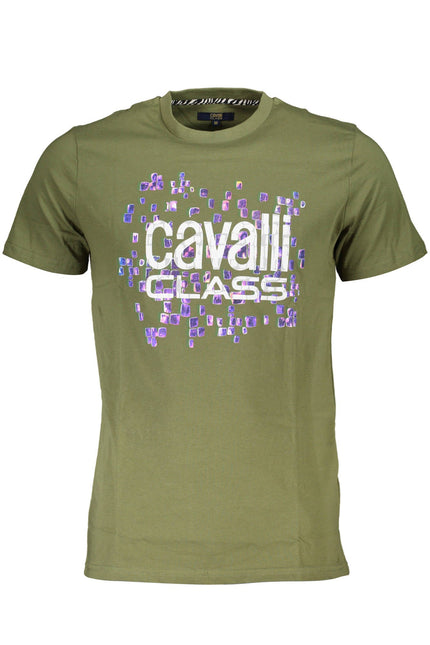 CAVALLI CLASS T-SHIRT SHORT SLEEVE MAN GREEN-0
