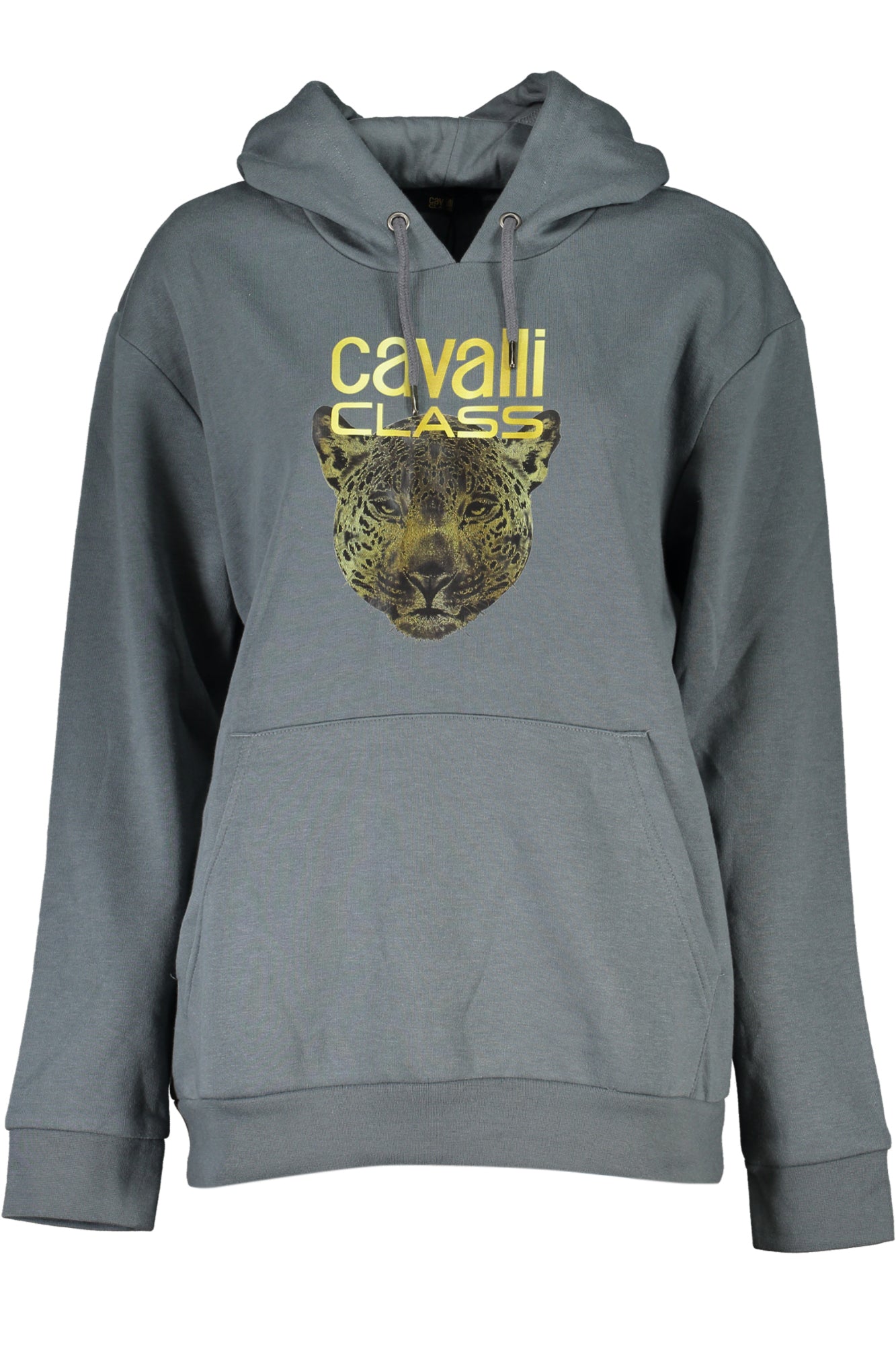 CAVALLI CLASS WOMEN'S GRAY ZIPLESS SWEATSHIRT-Felpe-CAVALLI CLASS-GREY-M-Urbanheer