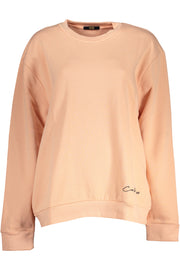 CAVALLI CLASS WOMEN'S PINK SWEATSHIRT WITHOUT ZIP-Felpe-CAVALLI CLASS-Rosa-XS-Urbanheer