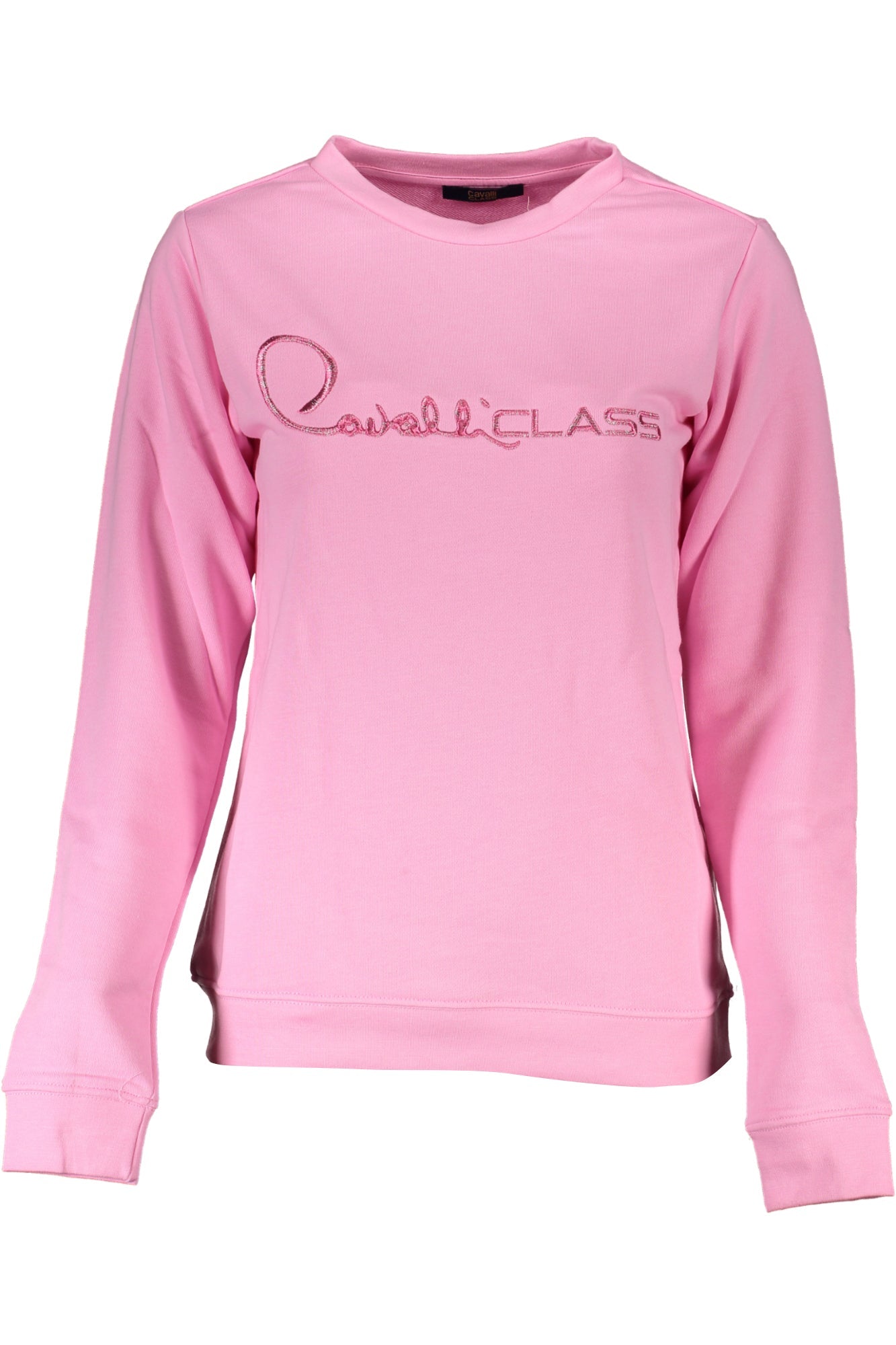 CAVALLI CLASS WOMEN'S PINK SWEATSHIRT WITHOUT ZIP-Felpe-CAVALLI CLASS-Rosa-XS-Urbanheer