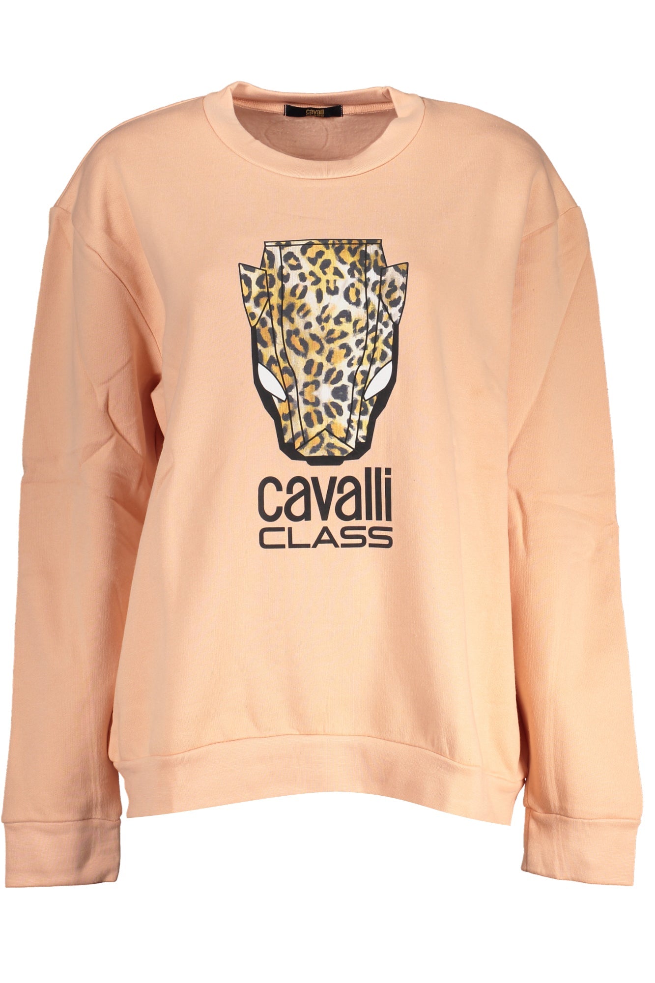CAVALLI CLASS WOMEN'S PINK SWEATSHIRT WITHOUT ZIP-Felpe-CAVALLI CLASS-Rosa-S-Urbanheer