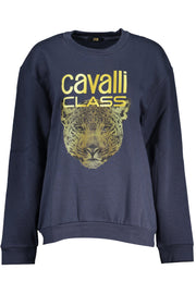 Cavalli Class Women'S Zipless Sweatshirt Blue-Felpe-CAVALLI CLASS-BLUE-M-Urbanheer