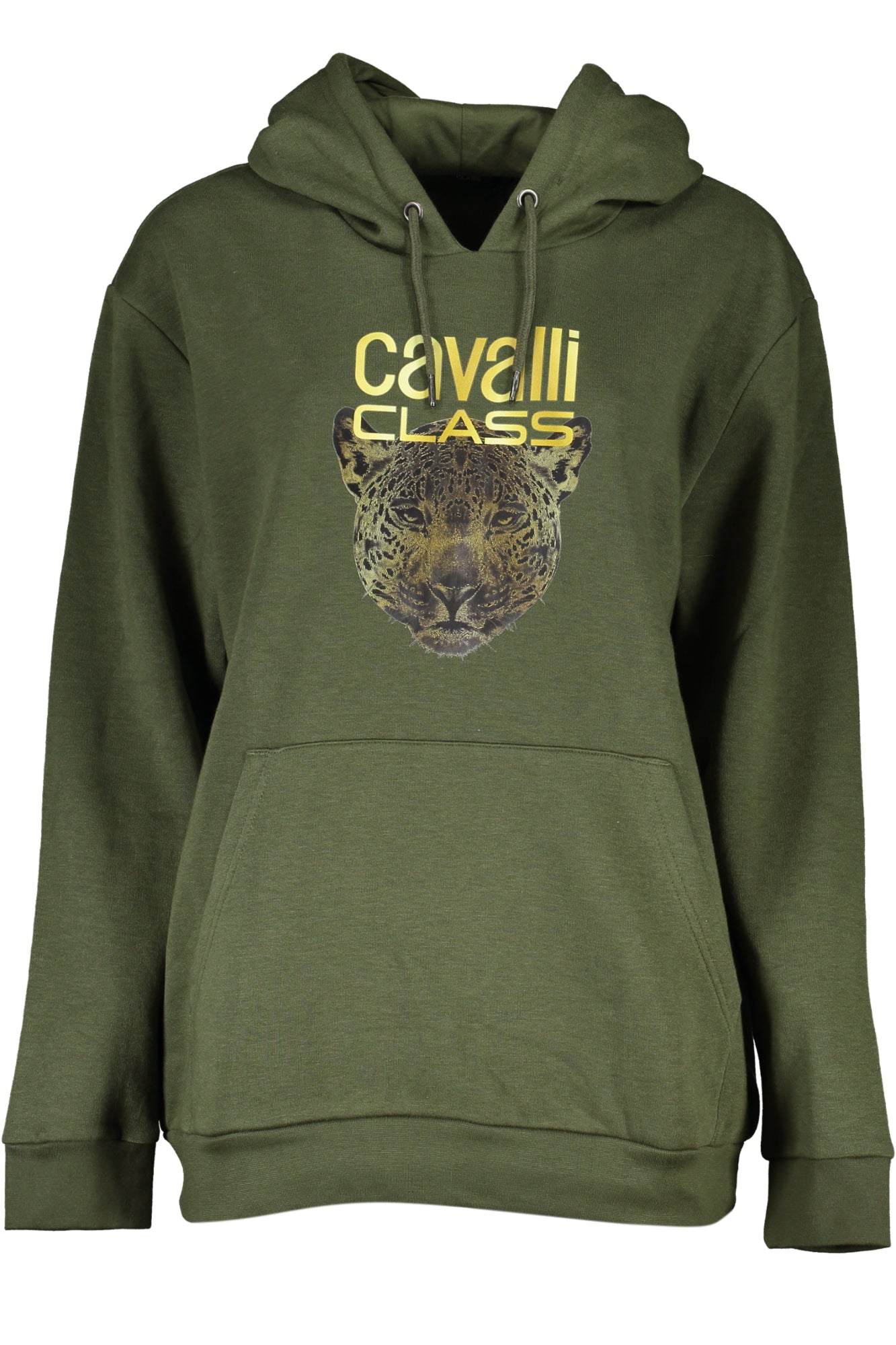 Cavalli Class Women'S Zipless Sweatshirt Green-Felpe-CAVALLI CLASS-GREEN-M-Urbanheer