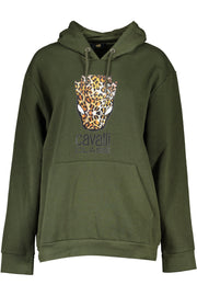 CAVALLI CLASS WOMEN'S ZIPLESS SWEATSHIRT GREEN-Felpe-CAVALLI CLASS-GREEN-M-Urbanheer