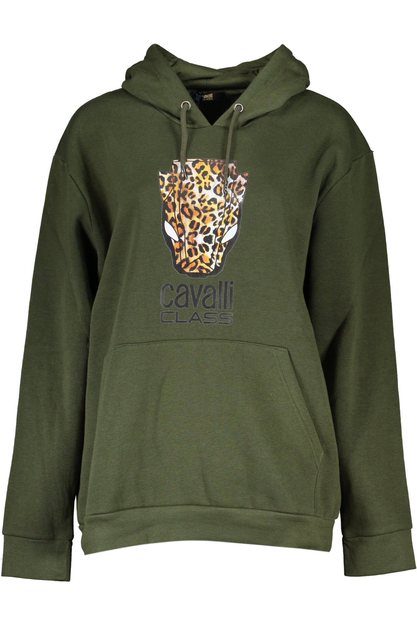 CAVALLI CLASS WOMEN'S ZIPLESS SWEATSHIRT GREEN-Felpe-CAVALLI CLASS-GREEN-M-Urbanheer