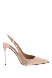 Dolce & Gabbana Satin Slingback Decol-Shoes Pumps-Dolce & Gabbana-39-Urbanheer