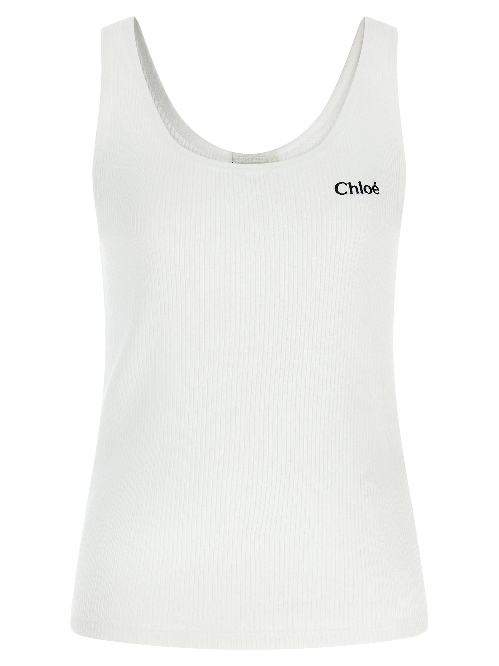 Chloé Logo Embroidery Top