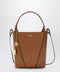 Chloé Small Spin brown leather tote bag