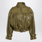 Chloé Eucalyptus cropped jacket with leather belt
