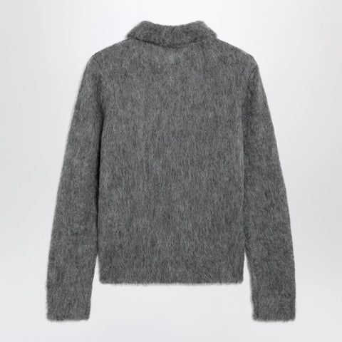 Chloé Smoke grey alpaca-blend cardigan