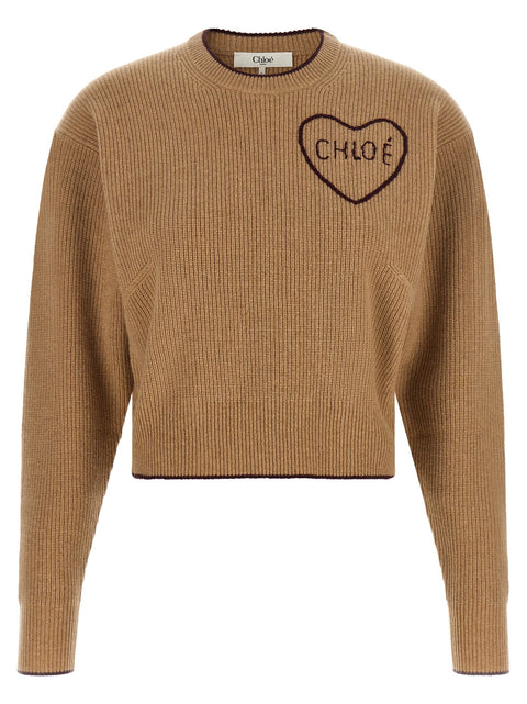 Chloé Heart Intarsia Sweater