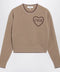 Chloé Light Brown Wool and Cashmere Logo Sweater