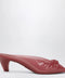 Chloé Pink transparent TPU Jelly mules with bow